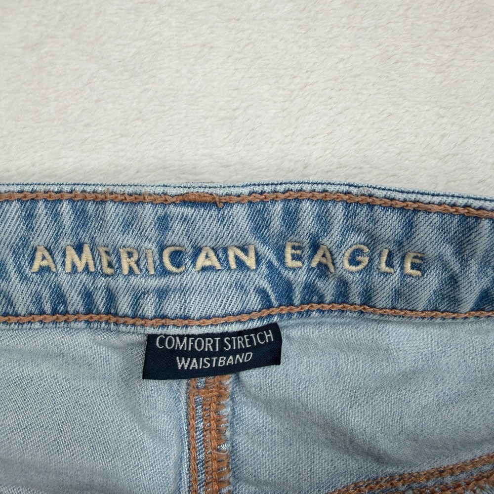 American Eagle 14 AE Dreamy Drape Strigid A-Line Fit Jeans Grunge Punk Festival - Picture 6 of 16